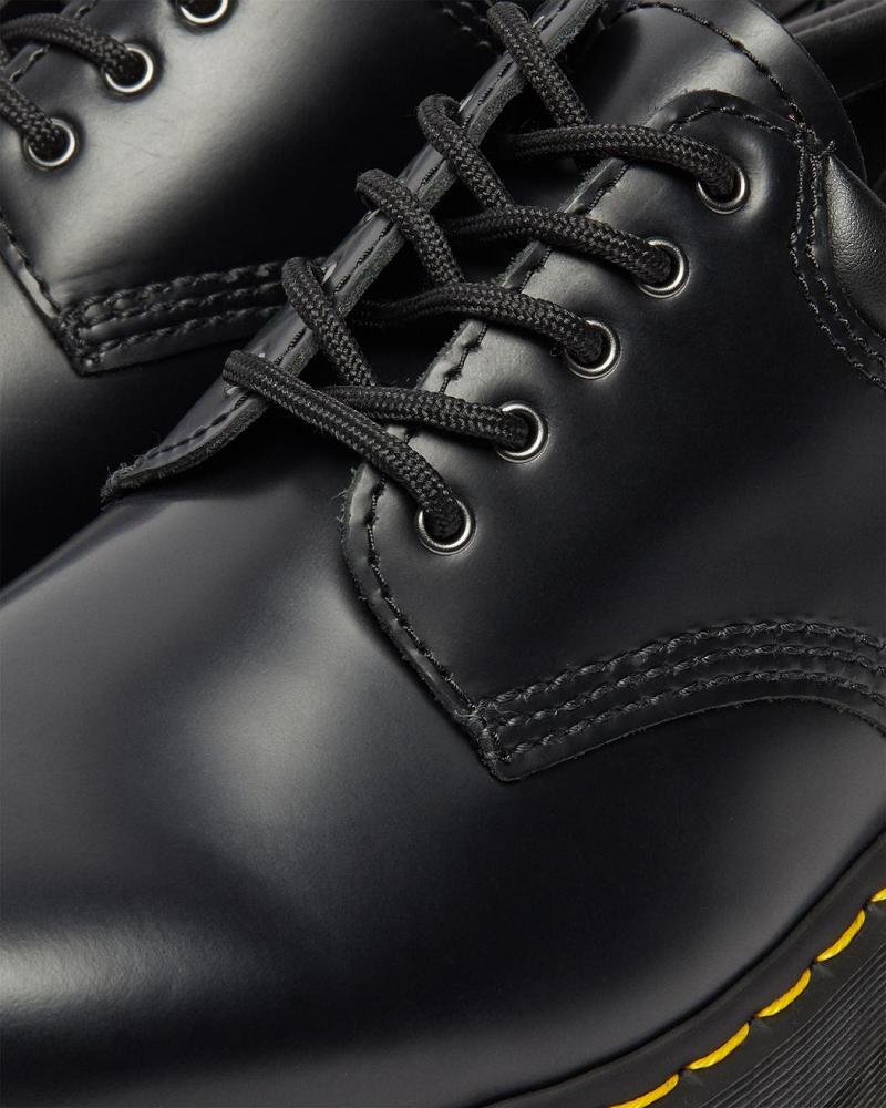 Dr Martens 8053 Leren Platform Vrijetijdsschoenen Dames Zwart | NL 66NWY